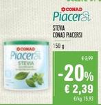Offerta per Conad  - Stevia Piacersi a 2,39€ in Spazio Conad