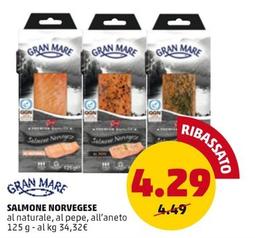 Offerta per Gran Mare - Salmone Norvegese a 4,29€ in PENNY