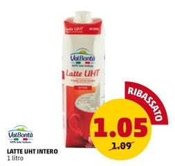 Offerta per Valbontà - Latte UHT Intero a 1,05€ in PENNY