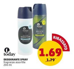 Offerta per Today - Deodorante Spray a 1,69€ in PENNY
