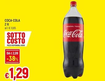 Offerta per Coca Cola - 2 Lt a 1,29€ in A&O