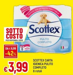 Offerta per Scottex - Carta Igienica Pulito Completo a 3,99€ in A&O