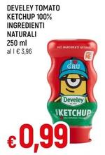 Offerta per Develey - Tomato Ketchup 100% Ingredienti Naturali a 0,99€ in A&O