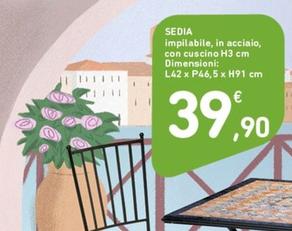 Offerta per Sedia a 39,9€ in Spazio Conad