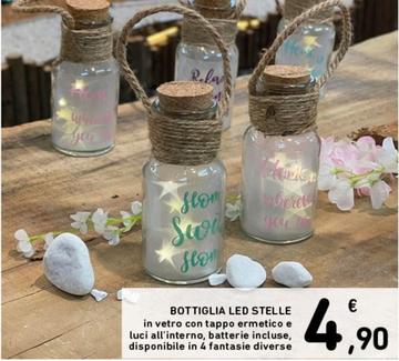Offerta per Bottiglia Led Stelle a 4,9€ in Spazio Conad