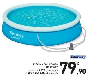 Offerta per Bestway - Piscina Con Pompa a 79,9€ in Spazio Conad