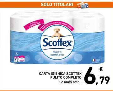 Offerta per Scottex - Carta Igienica Pulito Completo a 6,79€ in Spazio Conad