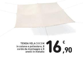 Offerta per Tenda Vela 3 X 3 M a 16,9€ in Spazio Conad