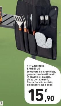 Offerta per Set 6 Utensili Barbecue a 15,9€ in Spazio Conad