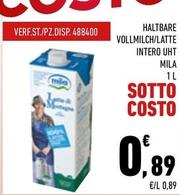 Offerta per Mila - Latte Intero Uht a 0,89€ in Conad City