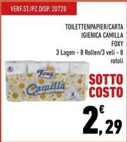 Offerta per Foxy - Carta Igienica Camilla a 2,29€ in Conad City