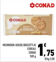 Offerta per Conad - Biscotti Ai Cereali a 1,75€ in Conad City