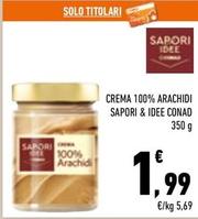 Offerta per Conad - Crema 100% Arachidi Sapori & Idee a 1,99€ in Conad City