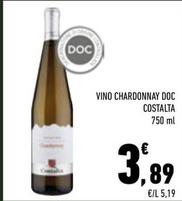 Offerta per Costalta - Vino Chardonnay DOC a 3,89€ in Conad City