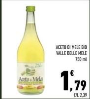 Offerta per Valle Delle Mele - Aceto Di Mele Bio a 1,79€ in Conad City