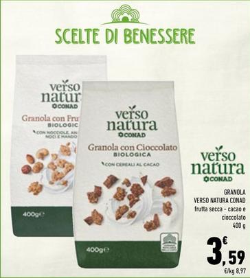 Offerta per Conad - Granola Verso Natura a 3,59€ in Conad City