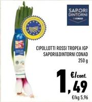 Offerta per Conad - Cipollotti Rossi Tropea Igp Sapori & Dintorni a 1,49€ in Conad City