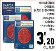 Offerta per Conad - Hamburger Di Chianina Sapori & Dintorni a 3,2€ in Conad City