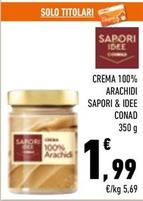 Offerta per Conad - Crema 100% Arachidi Sapori & Idee a 1,99€ in Conad City