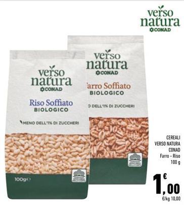 Offerta per Conad - Cereali Verso Natura a 1€ in Conad City