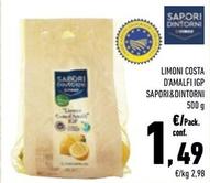Offerta per Conad - Limoni Costa D'Amalfi IGP Sapori&Dintorni a 1,49€ in Conad