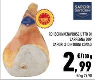 Offerta per Conad - Prosciutto Di Carpegna DOP Sapori & Dintorni a 2,99€ in Conad