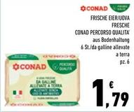Offerta per Conad - Uova Fresche Percorso Qualita a 1,79€ in Conad