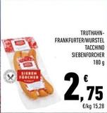 Offerta per Siebenforcher - Wurstel Tacchino a 2,75€ in Conad