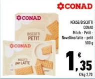 Offerta per Conad - Biscotti a 1,35€ in Conad