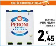 Offerta per Peroni - Birra Nastro Azzurro a 2,45€ in Conad