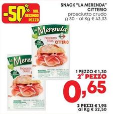 Offerta per Citterio - Snack "La Merenda" a 1,3€ in Pam