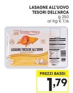 Offerta per Tesori Dell'Arca - Lasagne All'Uovo a 1,79€ in Pam