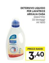 Offerta per Arkalia Casa - Detersivo Liquido Per Lavatrice a 3,4€ in Pam