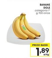 Offerta per Banane Dole a 1,89€ in Pam