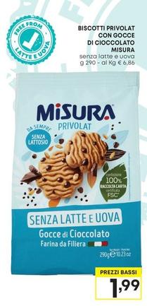 Offerta per Misura - Biscotti Privolat Con Gocce Di Cioccolato a 1,99€ in Pam