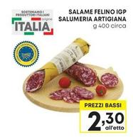 Offerta per Salumeria Artigiana - Salame Felino IGP a 2,3€ in Pam