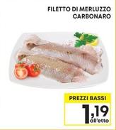Offerta per Filetto Di Merluzzo Carbonaro a 1,19€ in Pam