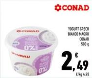 Offerta per Conad - Yogurt Greco Bianco Magro a 2,49€ in Conad