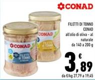 Offerta per Conad - Filetti Di Tonno a 3,89€ in Conad