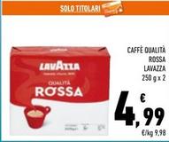 Offerta per Lavazza - Caffè Qualità Rossa a 4,99€ in Conad