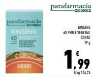 Offerta per Conad - Ginseng 60 Perle Vegetali  a 1,99€ in Conad