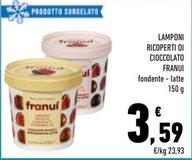 Offerta per Franui - Lamponi Ricoperti Di Cioccolato a 3,59€ in Conad