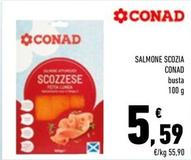 Offerta per Conad - Salmone Scozia a 5,59€ in Conad City