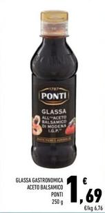 Offerta per Ponti - Glassa Gastronomica Aceto Balsamico a 1,69€ in Conad City