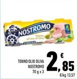 Offerta per Nostromo - Tonno Olio Oliva a 2,85€ in Conad City