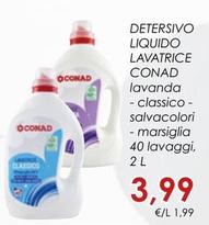 Offerta per Conad  - Detersivo Liquido Lavatrice  a 3,99€ in Conad City