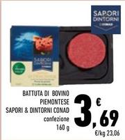 Offerta per Conad - Battuta Di Bovino Piemontese Sapori & Dintorni a 3,69€ in Margherita Conad
