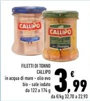 Offerta per Callipo - Filetti Di Tonno a 3,99€ in Margherita Conad