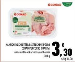 Offerta per Conad - Bistecchine Pollo Percorso Qualita' a 3,3€ in Conad City