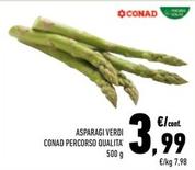 Offerta per Conad - Asparagi Verdi Percorso Qualita a 3,99€ in Conad Superstore